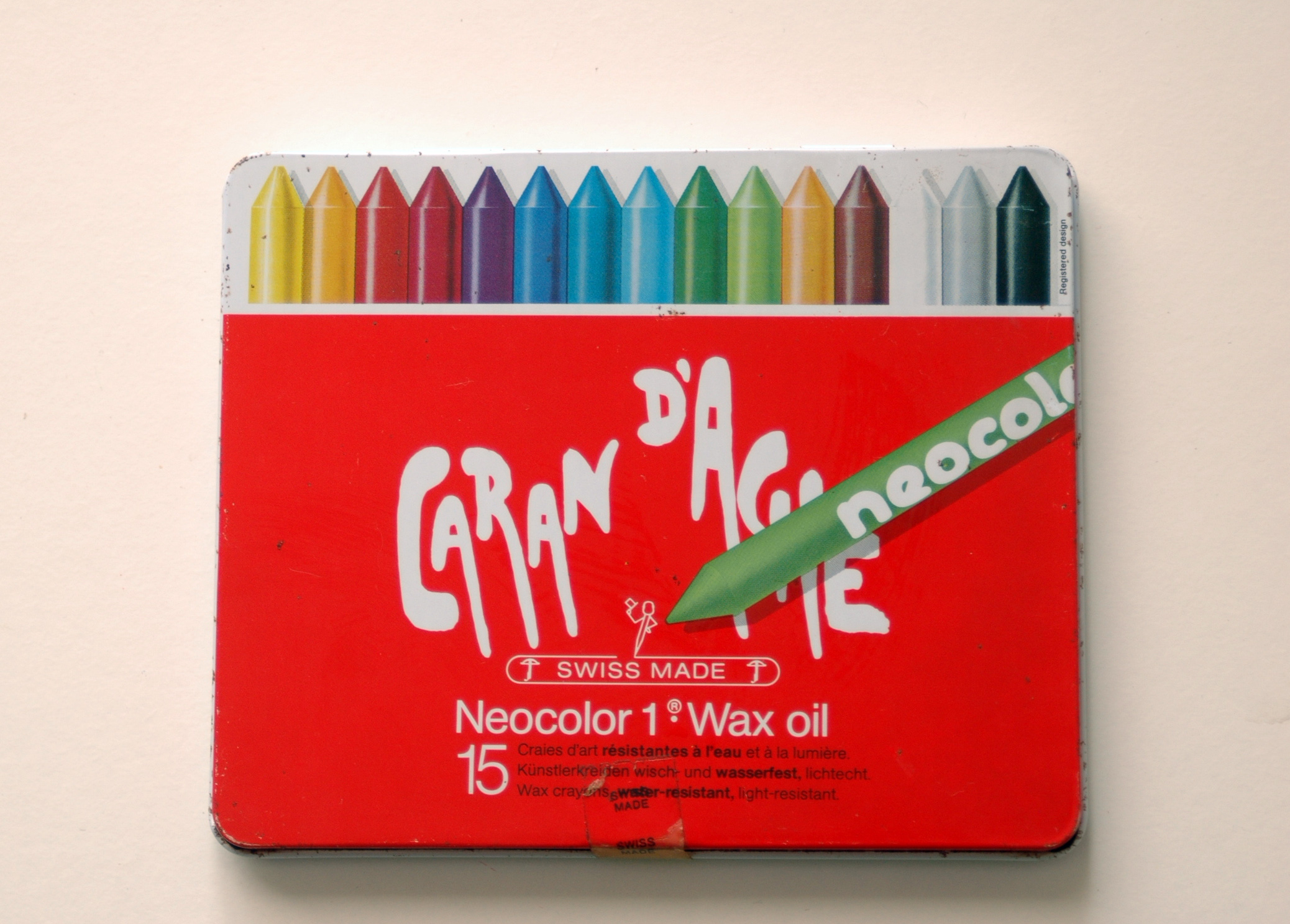 Caran d'Ache - Neocolor 1 Artists Color Wax Oil - 15 Lápis - Lápis de Cera  - Lista B - Bazar Portugal